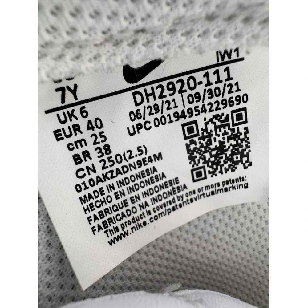 Nike Air Force 1 LE GS Custom Graffiti White Pink DH2920-111 Boys 7Y EU40